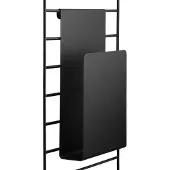 String Magazinehouder Zwart - Rekkensysteem (modulair) Plaatmetaal Black - SMH-13-1