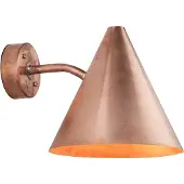 Örsjö Belysning Tratten wandlamp ruw koper