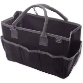 Vaessen creative Waterproof Opbergtas van 30 x 15 x 20 cm - Zwart/Grijs - met 8 Vakken
