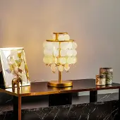 ONLI Nachtkastlamp - nachtlampje Ruben, messing / goud, Woon-/ Eetkamer, metaal, Tafellamp