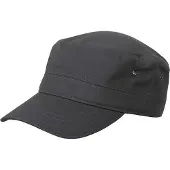 Myrtle beach Volwassenen Unisex Militaire Kap (Antracietgrijs)