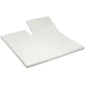 Cinderella Split Topper Hoeslaken Ivory (Satijn)-160 x 200 cm