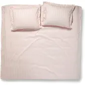 Damai Linea - Dekbedovertrek - 240x200/220 cm - Lits-jumeaux - Roze + 2 kussenslopen 60x70
