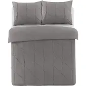 Papillon Dekbedovertrek Canberra Grijs Percal-200 x 200 / 220 cm | 2-Persoons