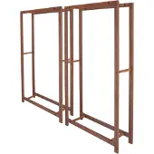 Esschert Design - Houtopslag set roest L - 2 stuks