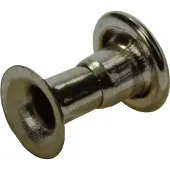 Mack Messing Vernikkelde Klinknagels 12 stuks 2,7 x 6,5 mm