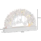 Monzana LED Kerstversiering Boog Wit