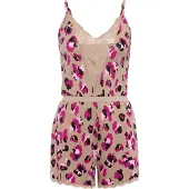 LASCANA Korte jumpsuit met mooie kantdetails (set) | Maat 42