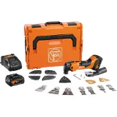 Fein AMM500 Multimaster Plus Top 18V Li-ion Accu Multitool Set (2x 2.0Ah) In L-Boxx Incl. 30-Delige Accessoires Set