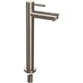 Ink Fonteinkraan Koudwater Staand Hoog Model - Brushed Nickel - Kranen, Fonteinkranen, Opbouw Fonteinkranen - 8718835105174