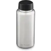 Klean Kanteen Wide 1009495 Loop Cap Brushed Stainless drinkfles, 1180 ml