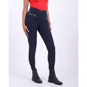 QHP Rijbroek Tara Full Grip Navy - 36