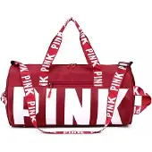 Pink Sporttas - Sporttas - Fitness Tas - Weekendtas - Sport Tas - Kleine Sporttas - Reistas Medium 25 Liter - Wijn Rood - Strandtas - Goede voornemens 2026