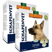 BF Petfood 2x40 st Biofood schapenvet maxi bonbons knoflook