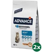 Advance cat adult chicken / rice kattenvoer 2x 3 kg