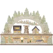 Star Trading LED lichtboog Bamberg bos, batterij Wald, hout licht, Hout