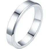 LGT JWLS LGT Jewels smalle stalen ring Zilverkleurig 4mm-22mm