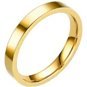 LGT JWLS LGT Jewels smalle stalen ring Goudkleurig 3mm-15mm