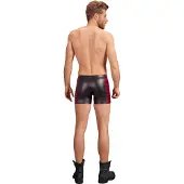 NEK - herenboxer met rits - rood inzetstuk - zwart - L