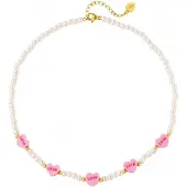 Yehwang Kinderketting - Kids - Ketting - Roze - Snoephartjes