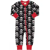 Maxomorra Rompersuit LS SCARY SKELETON 62/68