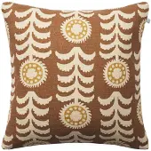 Chhatwal & Jonsson Alok kussenhoes 50x50 cm Taupe-spicy yellow