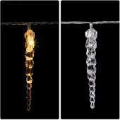 Monzana Regen Lichtketting - Kerstverlichting - Incl. Afstandsbediening - 80 LED's - 13m - Warm wit