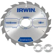 Irwin cirkelzaagblad T.C.T 165MM/18T - carbide-coating - 30 mm