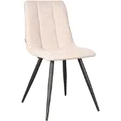 Label51 Jelt eetkamerstoel stof naturel - set van 2 stoelen