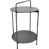 Loft42 Fold Bijzettafel - Metaal - Mat Zwart - 68x45x45