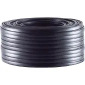 S-Impuls Telefoonkabel 4-aderig op rol | CCA (AWG30) | plat | zwart | 50 meter