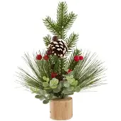 Dijk Natural Collections Kersttakjes op hout - 27 cm hoog