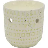 Scentchips Stoneware Regular Off Wit Groen waxbrander geurbrander