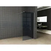Mueller Slimline inloopdouche 140cm rookglas anti-kalk incl chroom profiel & stang