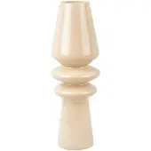 Present Time Vaas Sparkle Cone - Zandbruin - Ø9cm