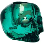 Kosta Boda Still Life Waxinehouder schedel groen - 115mm