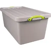 Really Useful Box Recycled opbergdoos 82 l, nestbaar, grijs 3 stuks