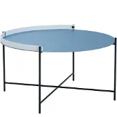 Houe Bijzettafel Edge Tray Table Pigeon Blue 76 cm