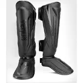 Venum Elite Evo Kickboks Scheenbeschermers Zwart Zwart - L