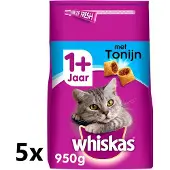 Whiskas - Katten Droogvoer - Adult - Tonijn - 5x800