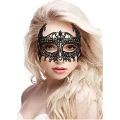 Ouch! Empress Black Lace Masker - Zwart
