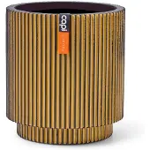Capi Europe Vaas cilinder groove d23h25 goud
