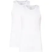 Claesen's - Hemd Wit Rib Cotton/Lycra 2-PackCL 1333-White-XL