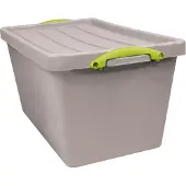 Really Useful Box Recycled opbergdoos 56 l, nestbaar, grijs 3 stuks