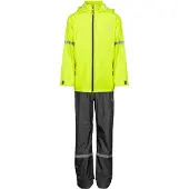 Ralka Regenpak Waterdicht & Ademend - Junior - Reflectie - Fluorgeel - 128