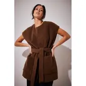 NA-KD Wool Blend Vest Dames Gilet - Maat 36