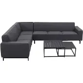 ZITT Outdoor VDG Boavista/Royalty Sunbrella loungeset - Sooty - 5-delig