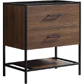 Differnz Badmeubelkast industrial 75 met bruin
