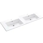 Differnz Industrial wastafel 140cm kunstmarmer