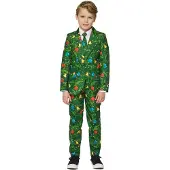 Suitmeister kostuum Christmas Green Tree Light Up groen Jongens Polyester Reverskraag - maat 98/116